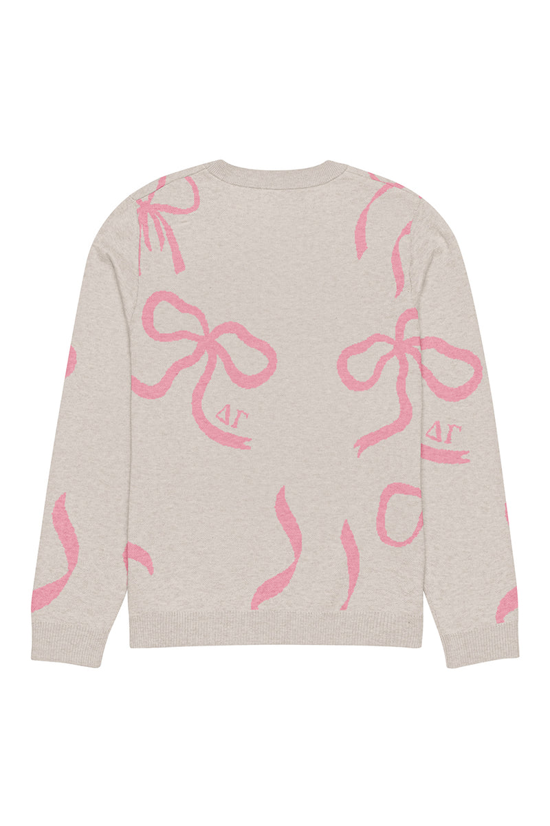 Lacy Bow Knitted Sweater