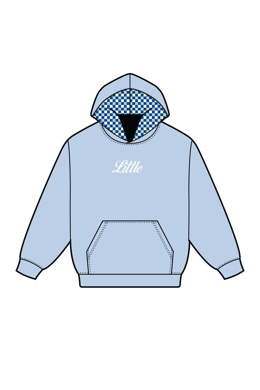 トップス dena:mana Wide sleeve cutoff huge hoodie BIg Hoodie – Hannah's Closet - The Official Boutique for Delta Gamma