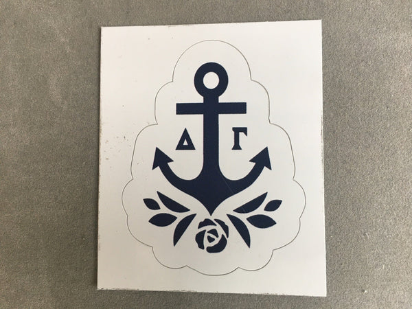 Anchor Rose Decal