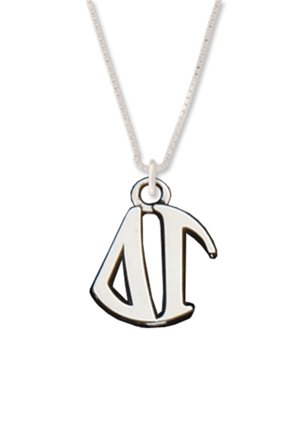 Letters Circle Drop Necklace - Hannah's Closet - The Official Boutique for Delta Gamma