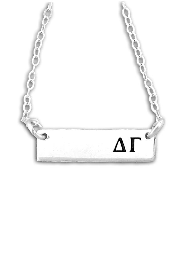 Bar Letters Necklace - Hannah's Closet - The Official Boutique for Delta Gamma