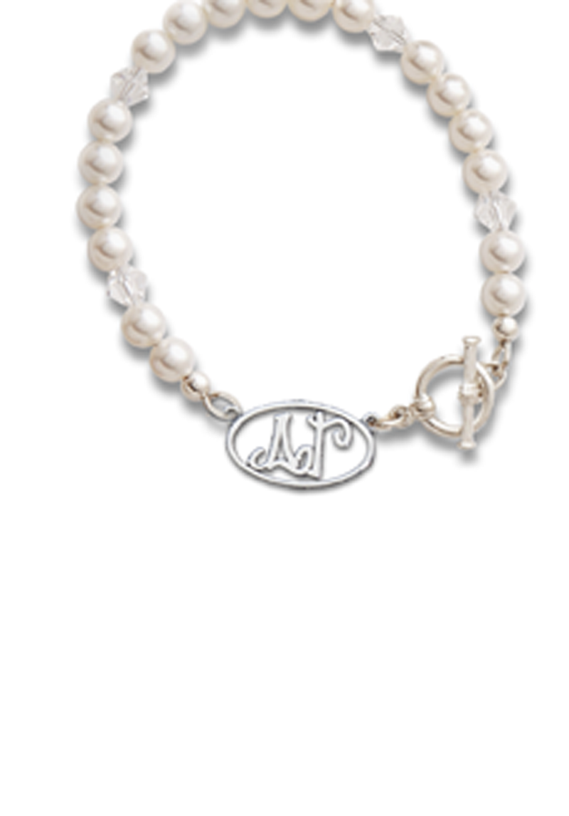 Whimsey Letters Pearl Bracelet - Hannah's Closet - The Official Boutique for Delta Gamma