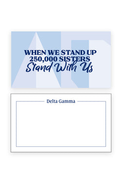 Stand With Us Notecards - Hannah's Closet - The Official Boutique for Delta Gamma