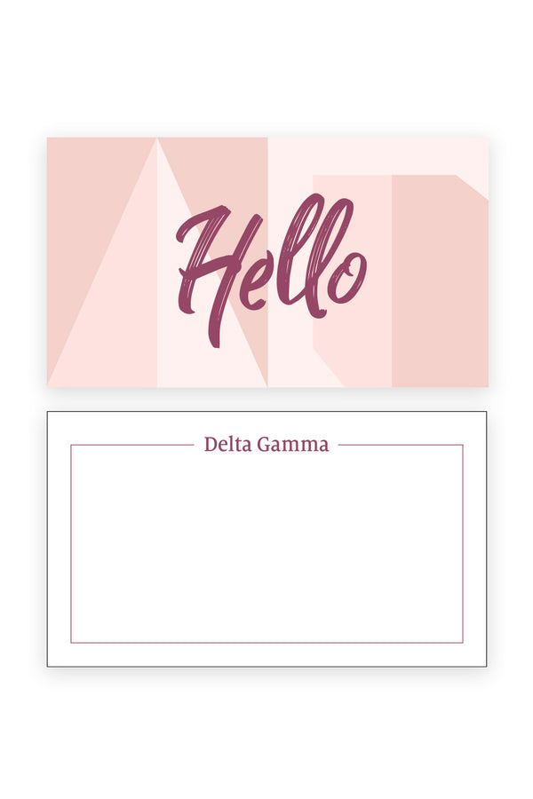 Hello from Delta Gamma Notecards - Hannah's Closet - The Official Boutique for Delta Gamma