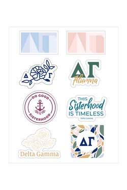 Delta Gamma Sticker Sheet