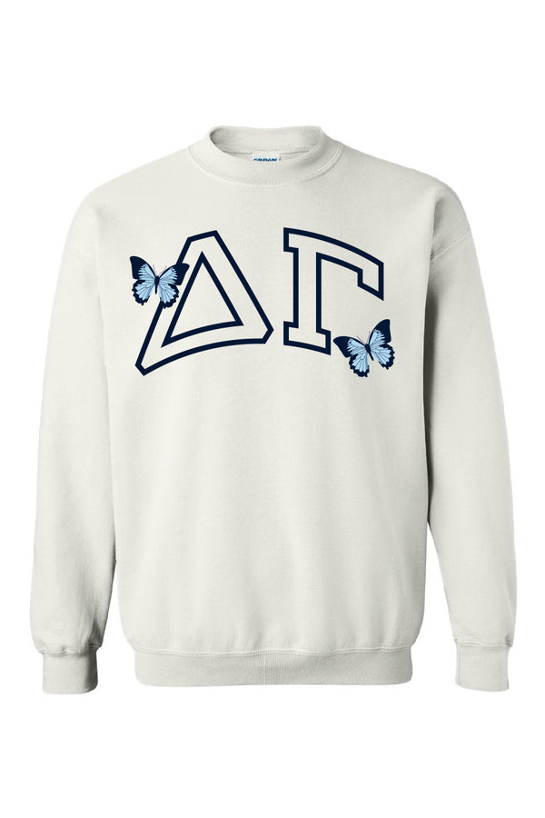 Outline Butterfly Crewneck