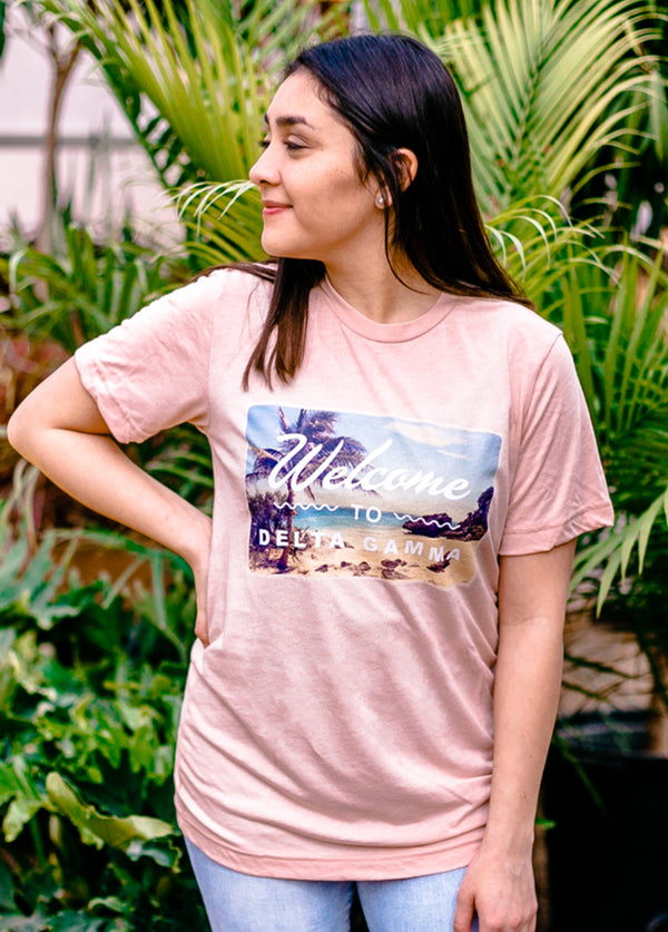 Welcome Delta Gamma Tee - Hannah's Closet - The Official Boutique for Delta Gamma