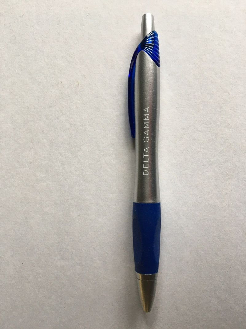 Silver and Blue Pen